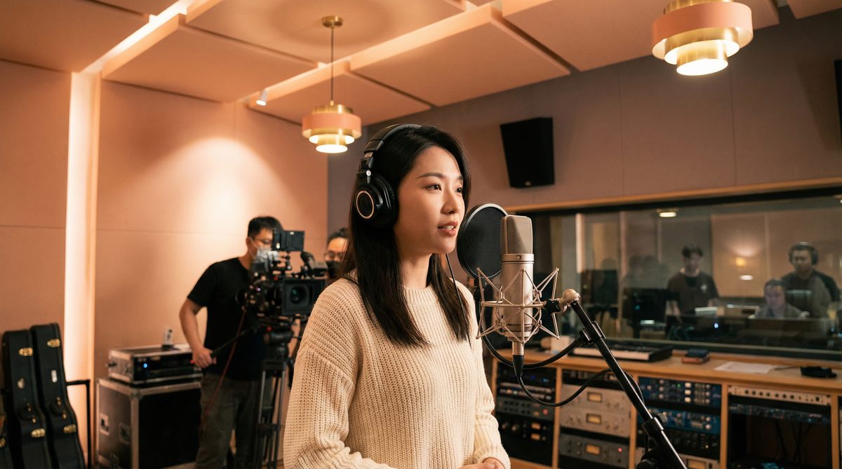 每日吃瓜视频：音乐录制视频幕后花絮